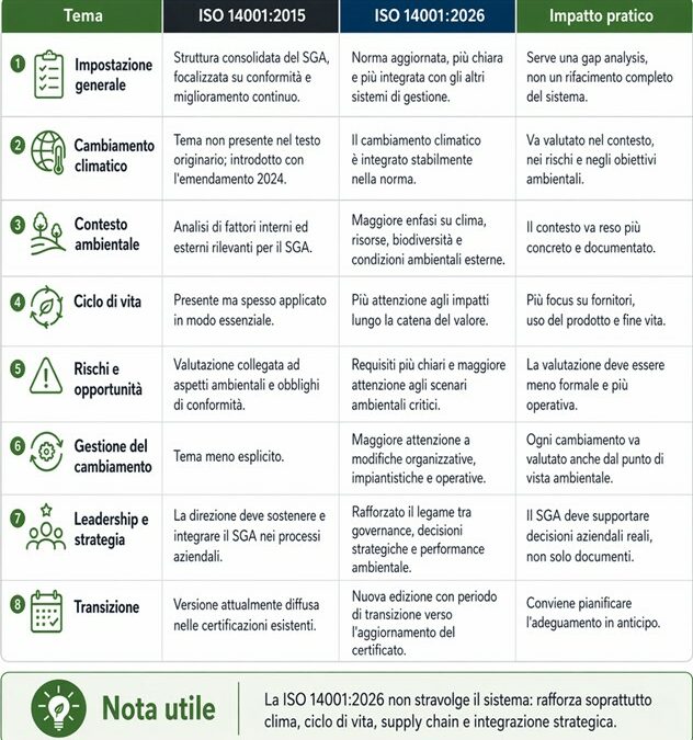 Nuova ISO 14001:2026 – cosa cambia?